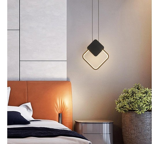 Φωτιστικό οροφής Teebo Led μέταλλο μαυρο 23.5x20x29.5εκ Υλικό: METAL - 342-000135