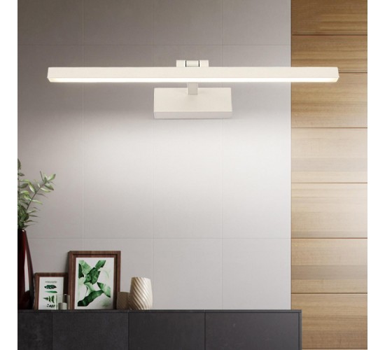 Φωτιστικό τοίχου-απλίκα Debiwen led μέταλλο λευκό 60x10x6εκ Υλικό: METAL 342-000140