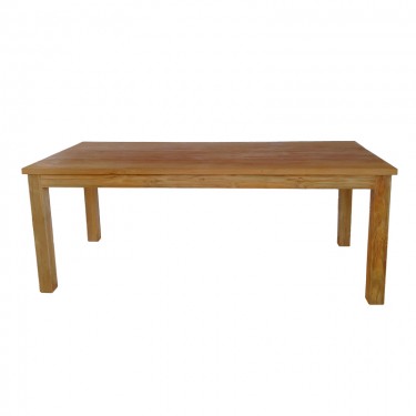 Τραπέζι Wooly teak ξύλο σε φυσική απόχρωση 220x90x75εκ Υλικό: TEAK WOOD 343-000015