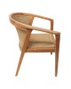 Πολυθρόνα Granny teak wood και συνθετικό σχοινί σε φυσική απόχρωση 60x60x82εκ Υλικό: TEAK WOOD - SYNTHETIC WEAVING 343-000034
