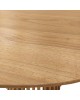 Τραπεζαρία Inca-Kenda I σετ 5τεμ σε φυσική-μπεζ απόχρωση Φ120x75εκ Υλικό: TEAK - MINDI WOOD- PE ROPE 343-000057