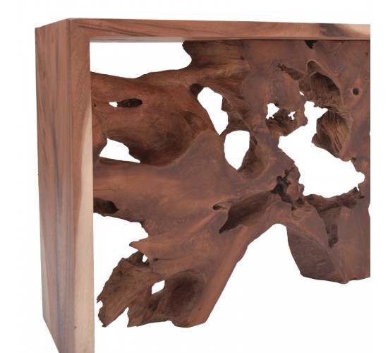Κονσόλα Jako Inart teak ξύλο σε φυσική απόχρωση 120x40x80εκ Υλικό: TEAK WOOD 343-000079