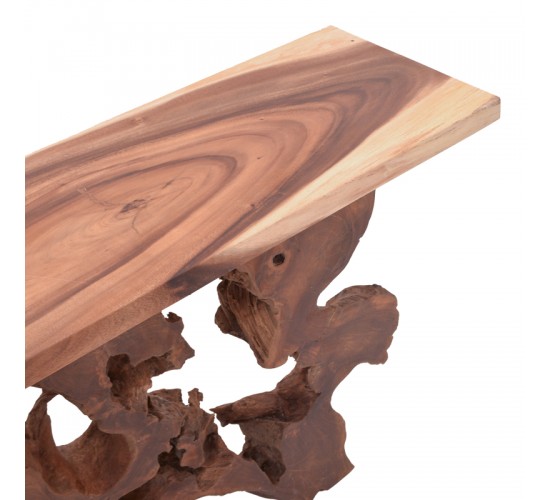 Κονσόλα Jako Inart teak ξύλο σε φυσική απόχρωση 120x40x80εκ Υλικό: TEAK WOOD 343-000079