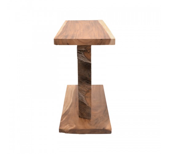 Κονσόλα Nasiol Inart teak ξύλο σε φυσική απόχρωση 120x40x75εκ Υλικό: TEAK WOOD 343-000080