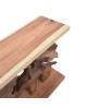 Κονσόλα Nasiol Inart teak ξύλο σε φυσική απόχρωση 120x40x75εκ Υλικό: TEAK WOOD 343-000080