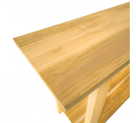 Κονσόλα Decoza teak ξύλο σε φυσική απόχρωση 140x40x80εκ Υλικό: TEAK WOOD 343-000086