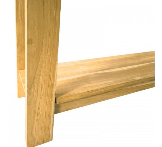 Κονσόλα Decoza teak ξύλο σε φυσική απόχρωση 140x40x80εκ Υλικό: TEAK WOOD 343-000086