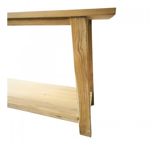 Κονσόλα Decoza teak ξύλο σε φυσική απόχρωση 200x40x80εκ Υλικό: TEAK WOOD 343-000087