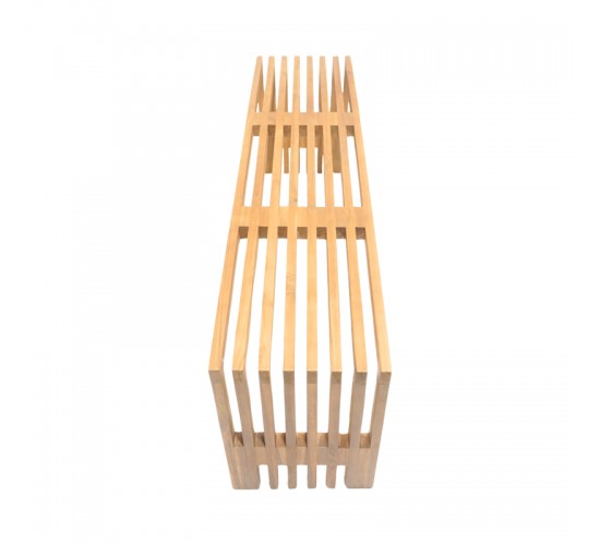 Παγκάκι Zen teak ξύλο σε φυσική απόχρωση 140x35x48εκ Υλικό: TEAK WOOD 343-000088