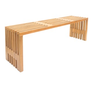 Παγκάκι Zen teak ξύλο σε φυσική απόχρωση 140x35x48εκ Υλικό: TEAK WOOD 343-000088