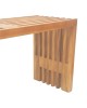 Παγκάκι Zen teak ξύλο σε φυσική απόχρωση 140x35x48εκ Υλικό: TEAK WOOD 343-000088