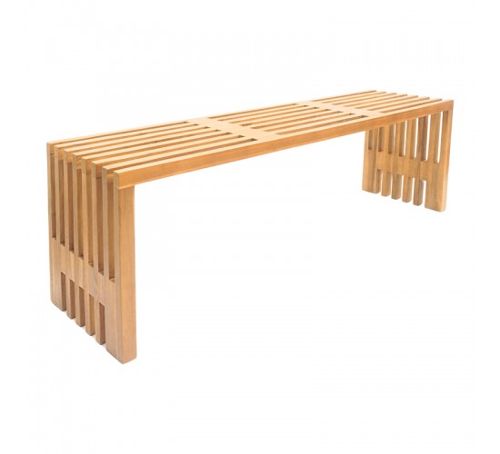 Παγκάκι Zen teak ξύλο σε φυσική απόχρωση 140x35x48εκ Υλικό: TEAK WOOD 343-000088