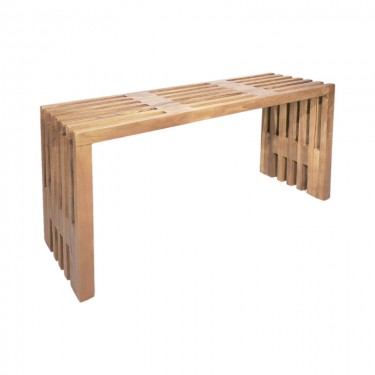 Παγκάκι Zen teak ξύλο σε φυσική απόχρωση 90x30x48εκ Υλικό: TEAK WOOD 343-000089