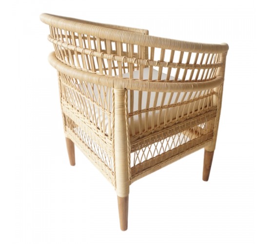 Πολυθρόνα Necorian paakoworld teak ξύλο με pe rattan σε φυσική απόχρωση και λευκό μαξιλάρι 80x70x87εκ Υλικό: TEAK WOOD 343-000090 Πολυθρόνα Necorian paakoworld teak ξύλο με pe rattan σε φυσική απόχρωση και λευκό μαξιλάρι 80x70x87εκ Υλικό: TEAK WOOD 343-000090