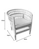 Πολυθρόνα Necorian paakoworld teak ξύλο με pe rattan σε φυσική απόχρωση και λευκό μαξιλάρι 80x70x87εκ Υλικό: TEAK WOOD 343-000090 Πολυθρόνα Necorian paakoworld teak ξύλο με pe rattan σε φυσική απόχρωση και λευκό μαξιλάρι 80x70x87εκ Υλικό: TEAK WOOD 343-000090