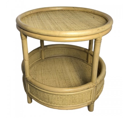 Βοηθητικό τραπέζι Moody pe rattan σε φυσική απόχρωση Φ55x51εκ Υλικό: TEAK WOOD - GLASS 343-000093 Βοηθητικό τραπέζι Moody pe rattan σε φυσική απόχρωση Φ55x51εκ Υλικό: TEAK WOOD - GLASS 343-000093