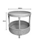 Βοηθητικό τραπέζι Moody pe rattan σε φυσική απόχρωση Φ55x51εκ Υλικό: TEAK WOOD - GLASS 343-000093 Βοηθητικό τραπέζι Moody pe rattan σε φυσική απόχρωση Φ55x51εκ Υλικό: TEAK WOOD - GLASS 343-000093