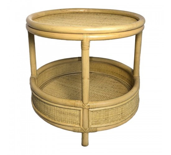 Βοηθητικό τραπέζι Moody pe rattan σε φυσική απόχρωση Φ55x51εκ Υλικό: TEAK WOOD - GLASS 343-000093 Βοηθητικό τραπέζι Moody pe rattan σε φυσική απόχρωση Φ55x51εκ Υλικό: TEAK WOOD - GLASS 343-000093