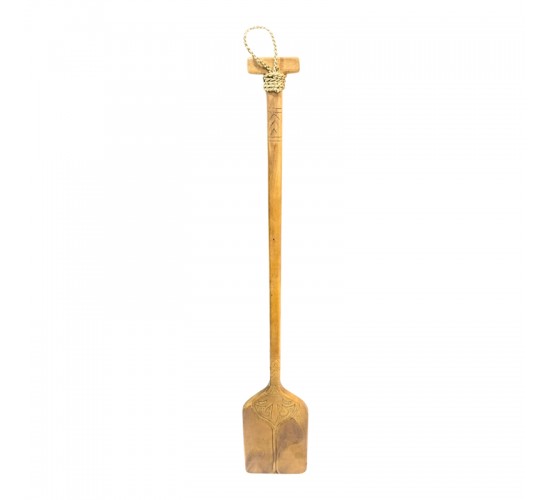 Διακοσμητικό τοίχου κουπί Paddly Inart μαόνι ξύλο σε φυσική απόχρωση 20x3x120εκ Υλικό: MAHOGANY WOOD 343-000098