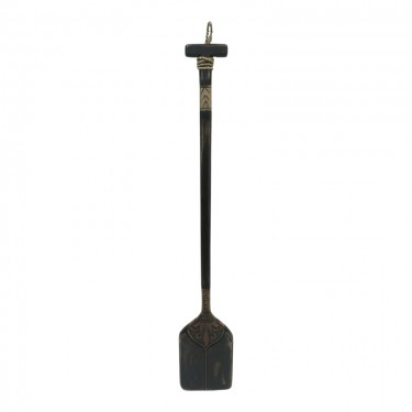 Διακοσμητικό τοίχου κουπί Boon Inart μαόνι ξύλο σε μαύρη-φυσική απόχρωση 20x3x120εκ Υλικό: MAHOGANY WOOD 343-000100