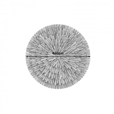 Διακοσμητικό τοίχου Decofy Inart drift ξύλο σε φυσική απόχρωση Φ60x5εκ Υλικό: DRIFT WOOD 343-000103