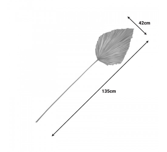 Διακοσμητικό φύλλο Walsy Inart palm leaf σε φυσική απόχρωση Υ135 εκ 343-000115 Διακοσμητικό φύλλο Walsy Inart palm leaf σε φυσική απόχρωση Υ135 εκ 343-000115