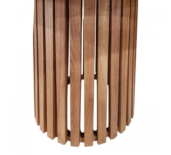 Τραπέζι Kenda Ι mindi ξύλο σε φυσική απόχρωση Φ120x75εκ Υλικό: MINDI WOOD 343-000116