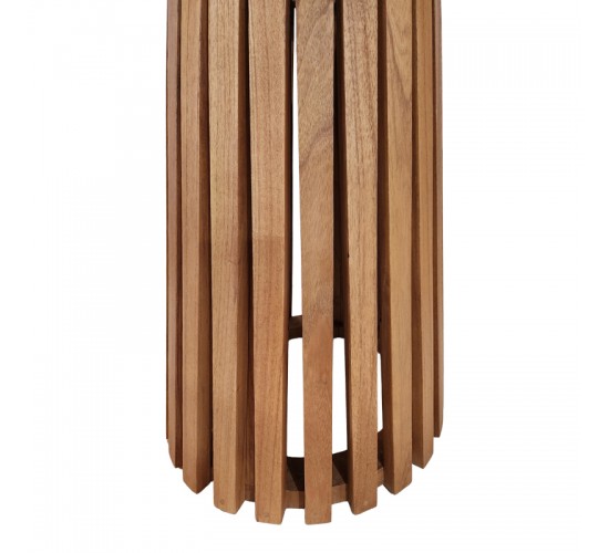 Τραπέζι Kenda I mindi ξύλο σε φυσική απόχρωση Φ80x75εκ Υλικό: MINDI WOOD 343-000117