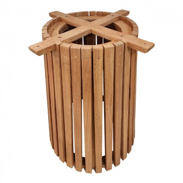 Βάση τραπεζιού εσωτερικού χώρου Galy I mindi ξύλο σε φυσική απόχρωση Φ60x75εκ Υλικό: MINDI WOOD 343-000118