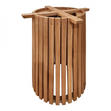 Βάση τραπεζιού εσωτερικού χώρου Galy I mindi ξύλο σε φυσική απόχρωση Φ60x75εκ Υλικό: MINDI WOOD 343-000118