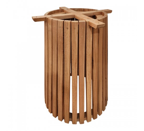 Βάση τραπεζιού εσωτερικού χώρου Galy I mindi ξύλο σε φυσική απόχρωση Φ60x75εκ Υλικό: MINDI WOOD 343-000118