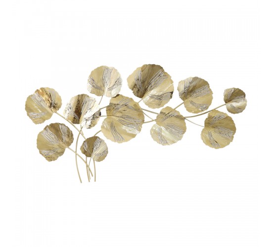 Διακοσμητικό τοίχου Fleur Inart μέταλλο σε χρυσή απόχρωση131x68.5x6εκ Υλικό: IRON 100%  345-000010