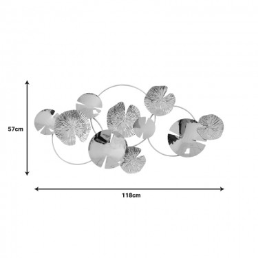 Διακοσμητικό τοίχου Lacy Inart μέταλλο σε χρυσή απόχρωση 118x57x5εκ Υλικό: IRON 100%  345-000020