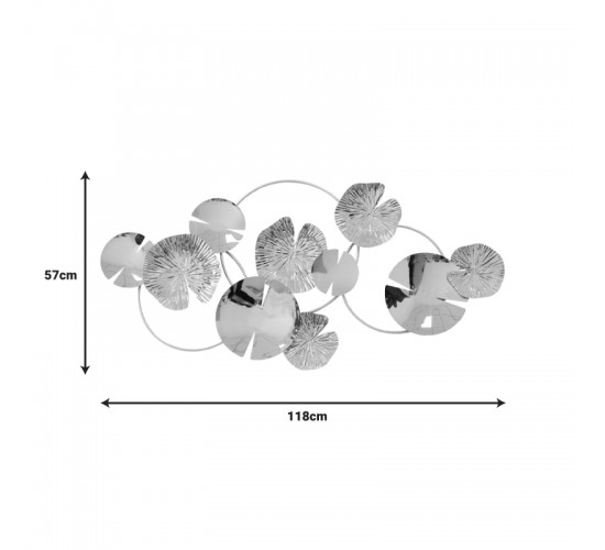 Διακοσμητικό τοίχου Lacy Inart μέταλλο σε χρυσή απόχρωση 118x57x5εκ Υλικό: IRON 100%  345-000020