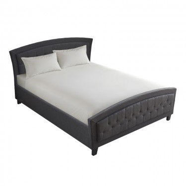 Κρεβάτι Camaro ύφασμα σε ανθρακί απόχρωση160x200εκ Υλικό: WOOD - FOAM - FABRIC 347-000021