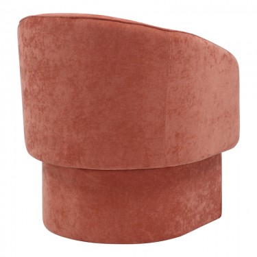 Πολυθρόνα Playmob ύφασμα σε κεραμιδί απόχρωση 69x65x79εκ Υλικό: CHENILLE FABRIC - PLYWOOD - FOAM 350-000002