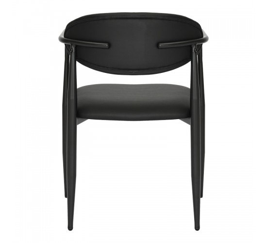 Πολυθρόνα Kalone pu σε μαύρη απόχρωση 56x55x78εκ Υλικό: PU - METAL 350-000025