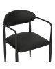 Πολυθρόνα Kalone pu σε μαύρη απόχρωση 56x55x78εκ Υλικό: PU - METAL 350-000025