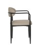 Πολυθρόνα Kalone pu σε γκρι-μπεζ απόχρωση 56x55x78εκ Υλικό: PU - METAL 350-000026