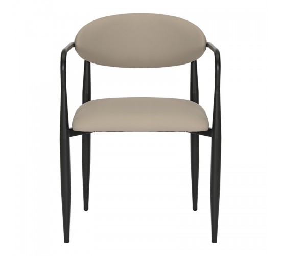 Πολυθρόνα Kalone pu σε γκρι-μπεζ απόχρωση 56x55x78εκ Υλικό: PU - METAL 350-000026