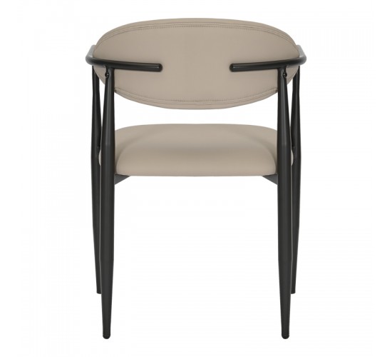 Πολυθρόνα Kalone pu σε γκρι-μπεζ απόχρωση 56x55x78εκ Υλικό: PU - METAL 350-000026