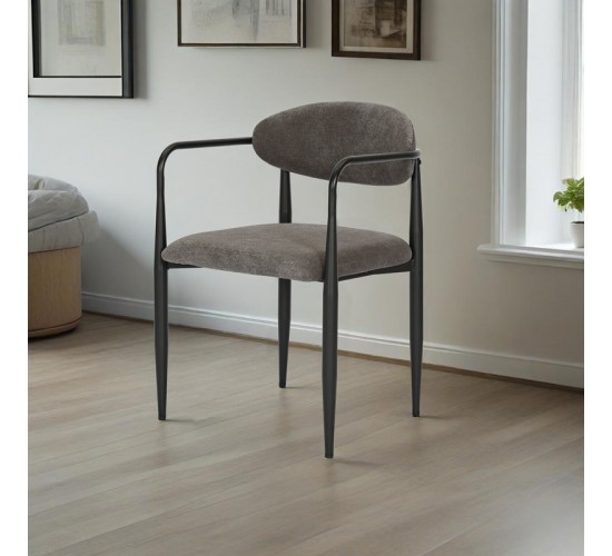 Πολυθρόνα Kalone ύφασμα σε ανθρακί απόχρωση 56x55x78εκ Υλικό: FABRIC - METAL 350-000027