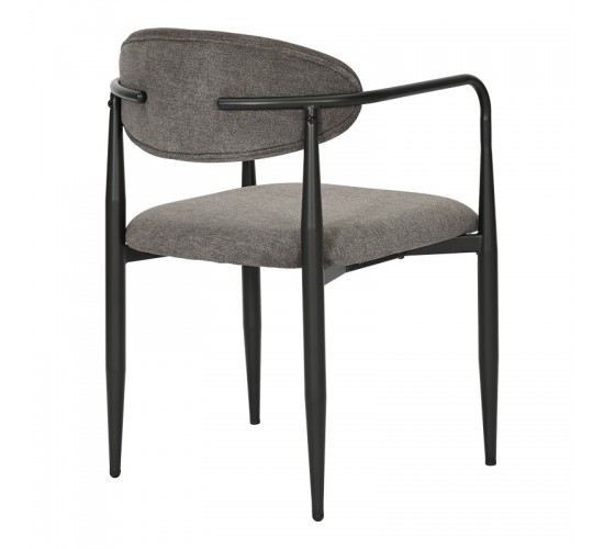 Πολυθρόνα Kalone ύφασμα σε ανθρακί απόχρωση 56x55x78εκ Υλικό: FABRIC - METAL 350-000027