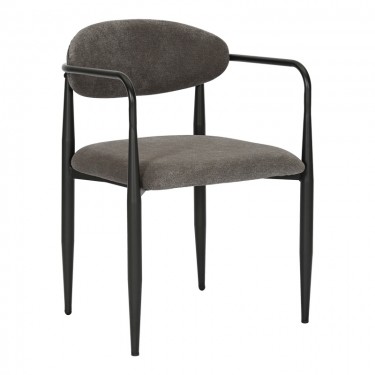 Πολυθρόνα Kalone ύφασμα σε ανθρακί απόχρωση 56x55x78εκ Υλικό: FABRIC - METAL 350-000027