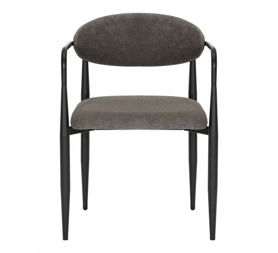 Πολυθρόνα Kalone ύφασμα σε ανθρακί απόχρωση 56x55x78εκ Υλικό: FABRIC - METAL 350-000027