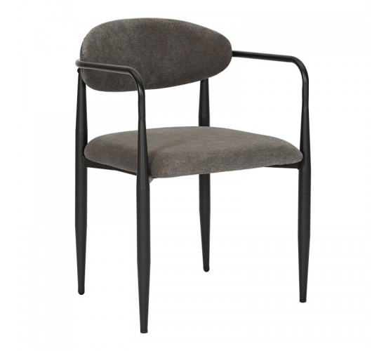 Πολυθρόνα Kalone ύφασμα σε ανθρακί απόχρωση 56x55x78εκ Υλικό: FABRIC - METAL 350-000027