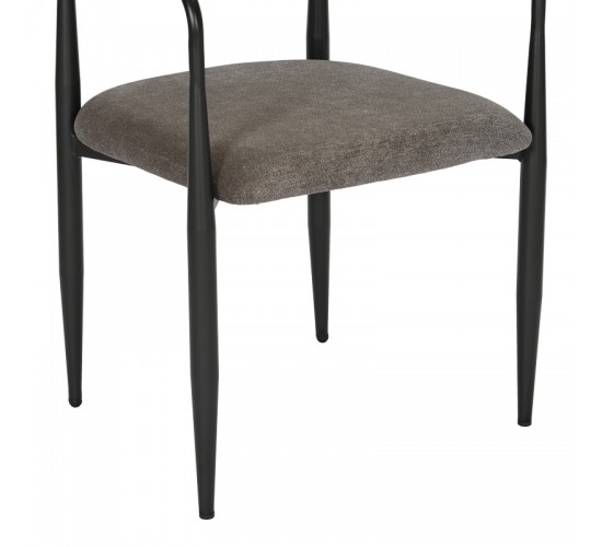 Πολυθρόνα Kalone ύφασμα σε ανθρακί απόχρωση 56x55x78εκ Υλικό: FABRIC - METAL 350-000027