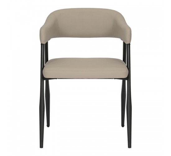 Πολυθρόνα Sezan pu σε γκρι-μπεζ απόχρωση 56x55x78εκ Υλικό: PU - METAL 350-000029