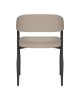 Πολυθρόνα Sezan pu σε γκρι-μπεζ απόχρωση 56x55x78εκ Υλικό: PU - METAL 350-000029