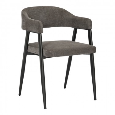 Πολυθρόνα Sezan ύφασμα σε ανθρακί απόχρωση 56x55x78εκ Υλικό: FABRIC - METAL 350-000030